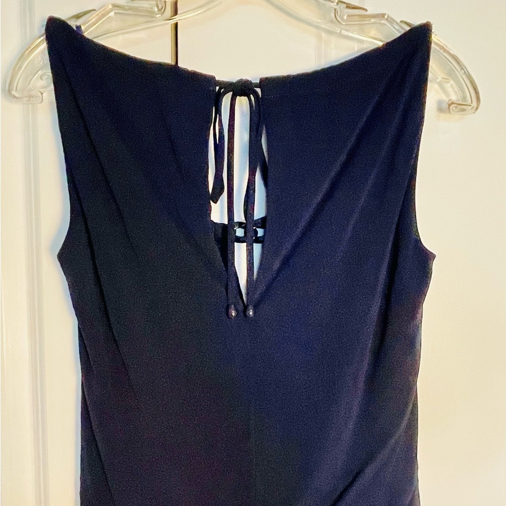 Trina Turk Navy Blue Chain Strap Jump Suit